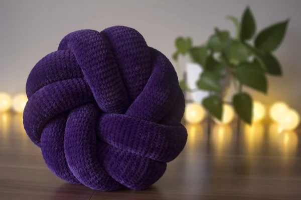 Poduszka Supeł (knot) - 16 fioletowy